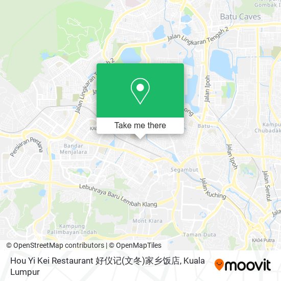 Peta Hou Yi Kei Restaurant 好仪记(文冬)家乡饭店