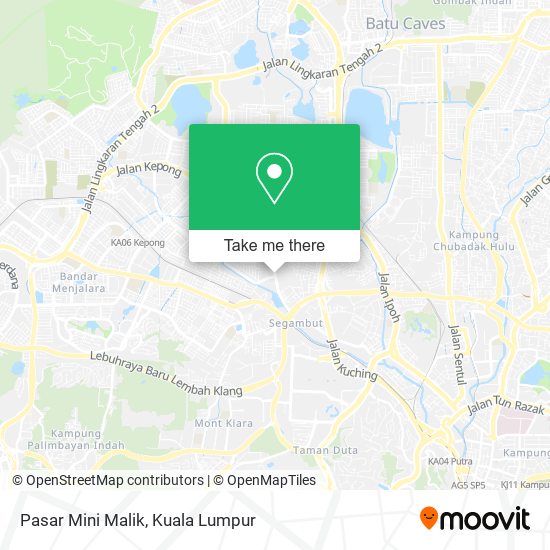 Pasar Mini Malik map