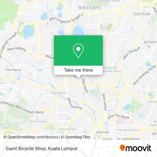 Gaint Bicycle Shop map