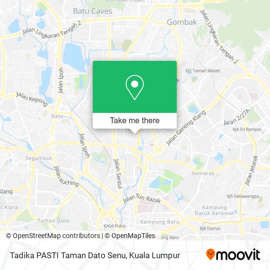 Peta Tadika PASTI Taman Dato Senu