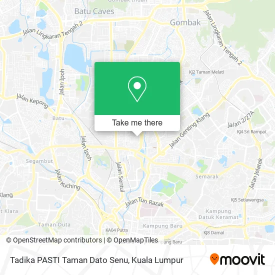 Tadika PASTI Taman Dato Senu map