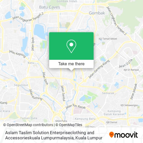 Aslam Taslim Solution Enterpriseclothing and Accessorieskuala Lumpurmalaysia map