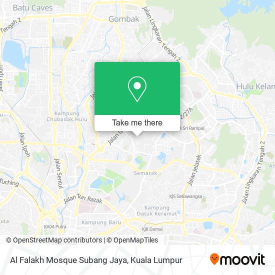 Peta Al Falakh Mosque Subang Jaya