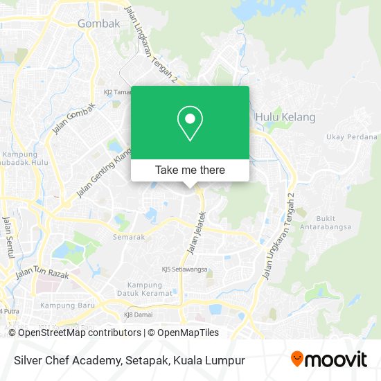 Silver Chef Academy, Setapak map