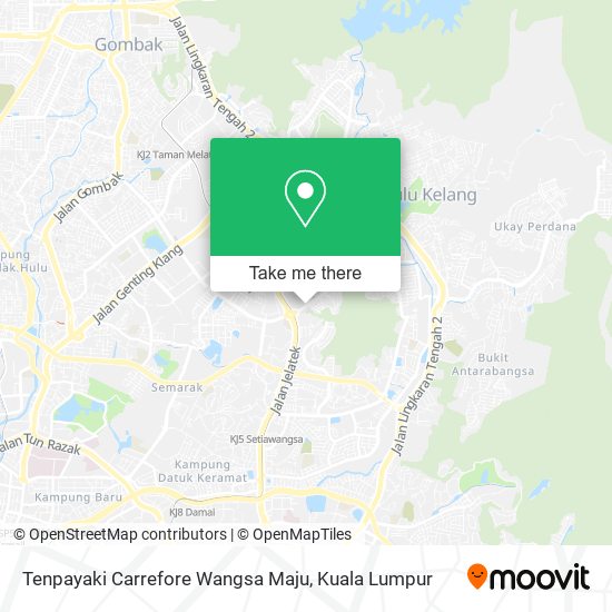 Peta Tenpayaki Carrefore Wangsa Maju