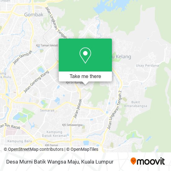 Peta Desa Murni Batik Wangsa Maju