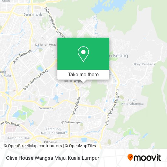 Peta Olive House Wangsa Maju