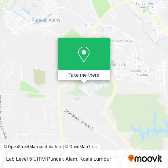 Lab Level 5 UITM Puncak Alam map