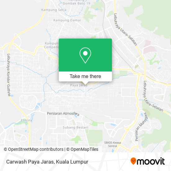 Carwash Paya Jaras map