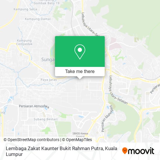 Lembaga Zakat Kaunter Bukit Rahman Putra map