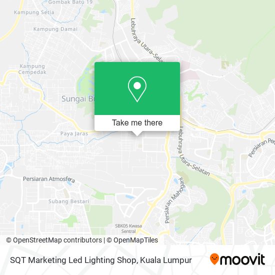 SQT Marketing Led Lighting Shop map