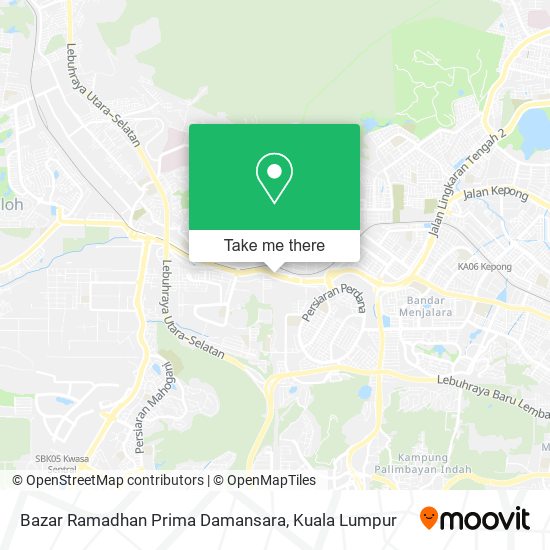 Peta Bazar Ramadhan Prima Damansara