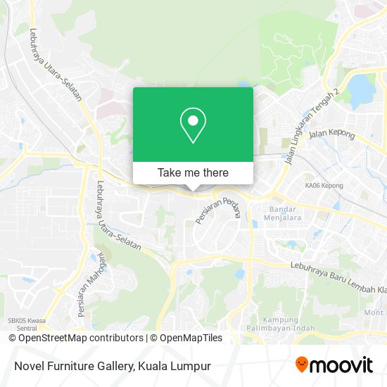 Novel Furniture Gallery map