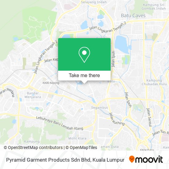 Pyramid Garment Products Sdn Bhd map