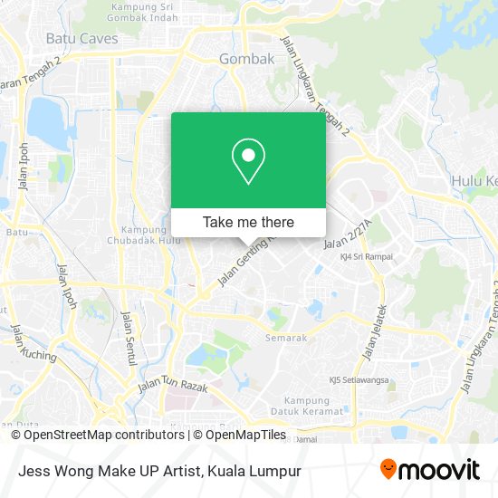 Jess Wong Make UP Artist map