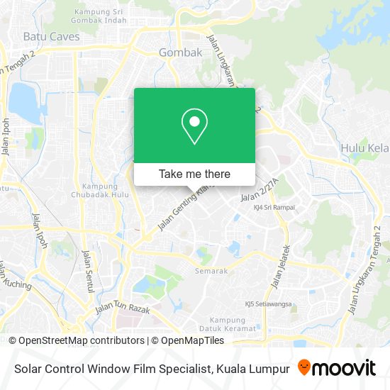 Solar Control Window Film Specialist map