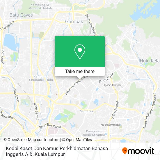 Peta Kedai Kaset Dan Kamus Perkhidmatan Bahasa Inggeris A &