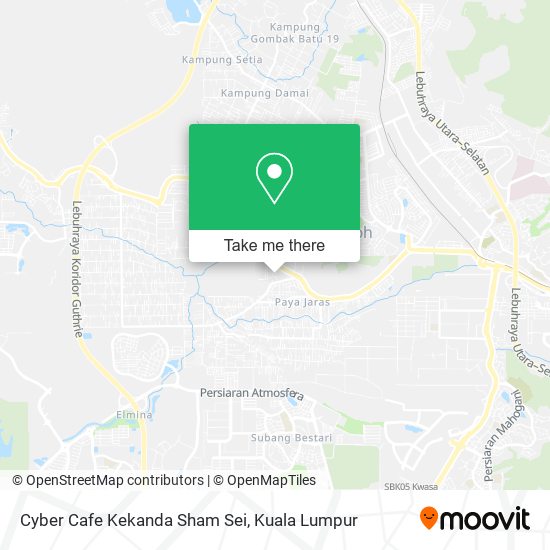 Cyber Cafe Kekanda Sham Sei map