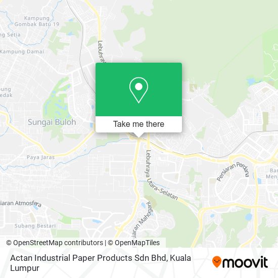 Actan Industrial Paper Products Sdn Bhd map