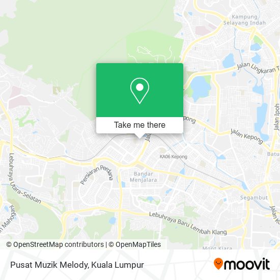 Pusat Muzik Melody map