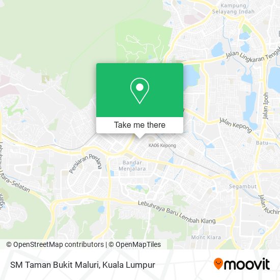 Peta SM Taman Bukit Maluri