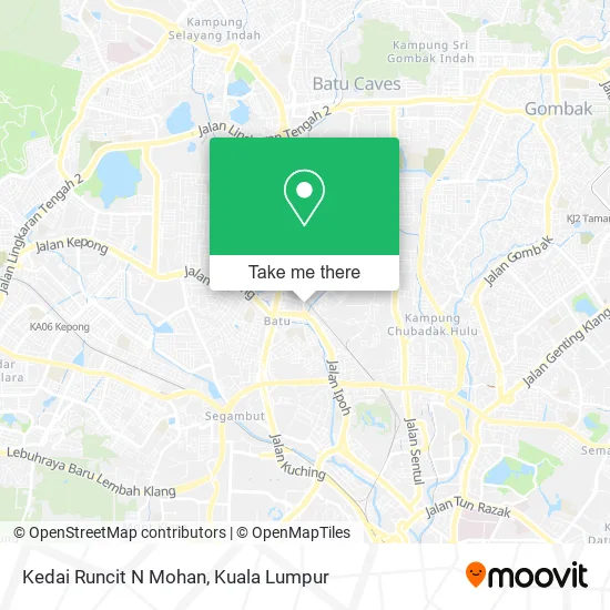 Peta Kedai Runcit N Mohan