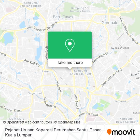 Pejabat Urusan Koperasi Perumahan Sentul Pasar map