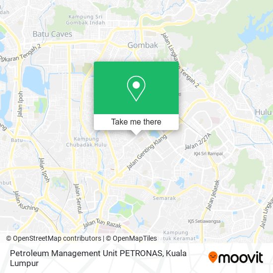 Peta Petroleum Management Unit PETRONAS