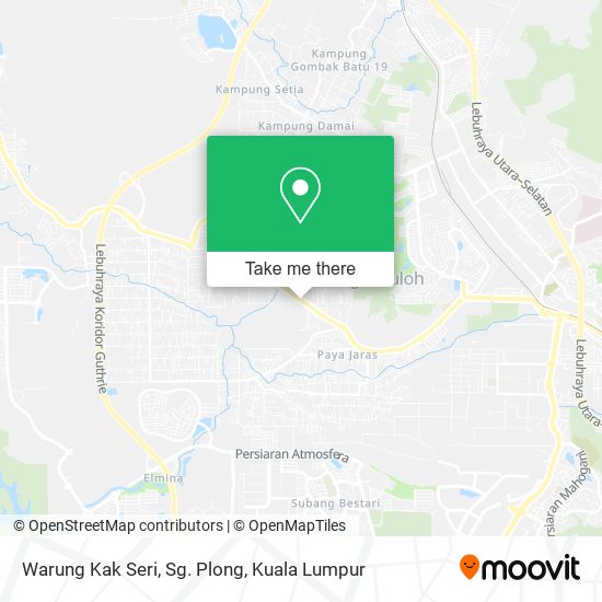 Warung Kak Seri, Sg. Plong map