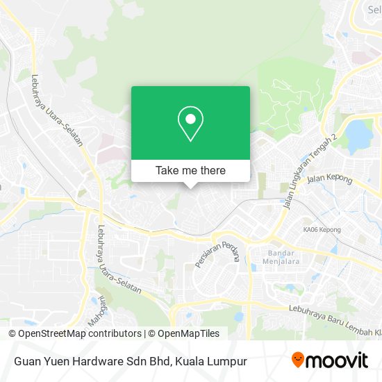 Peta Guan Yuen Hardware Sdn Bhd