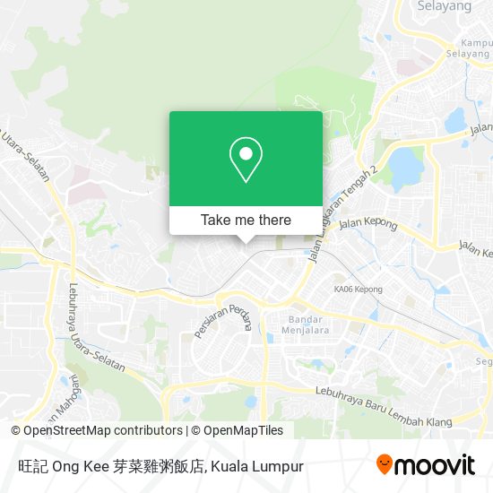 旺記 Ong Kee 芽菜雞粥飯店 map