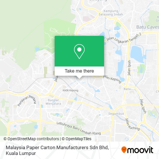 Peta Malaysia Paper Carton Manufacturers Sdn Bhd