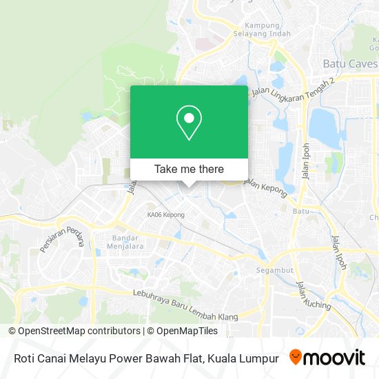 Roti Canai Melayu Power Bawah Flat map