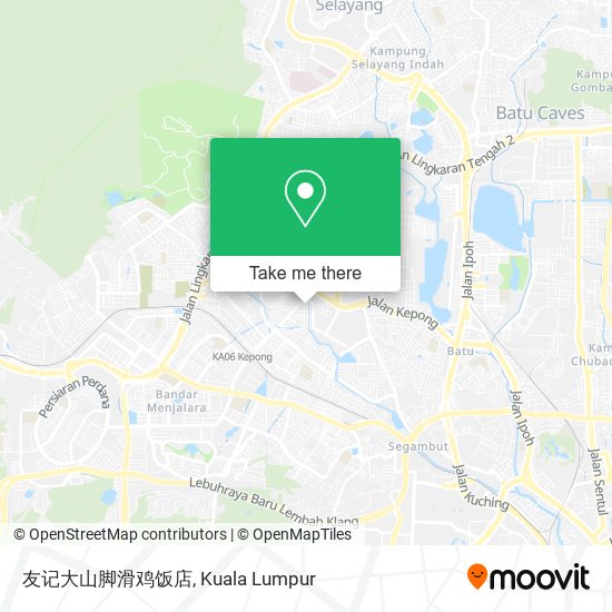 友记大山脚滑鸡饭店 map