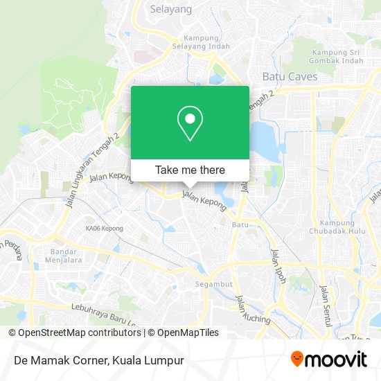 De Mamak Corner map