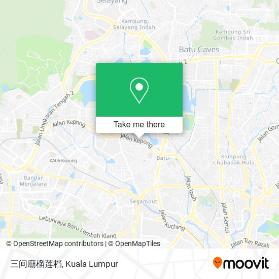 三间廟榴莲档 map