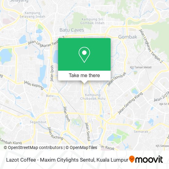 Lazot Coffee - Maxim Citylights Sentul map