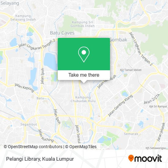 Pelangi Library map