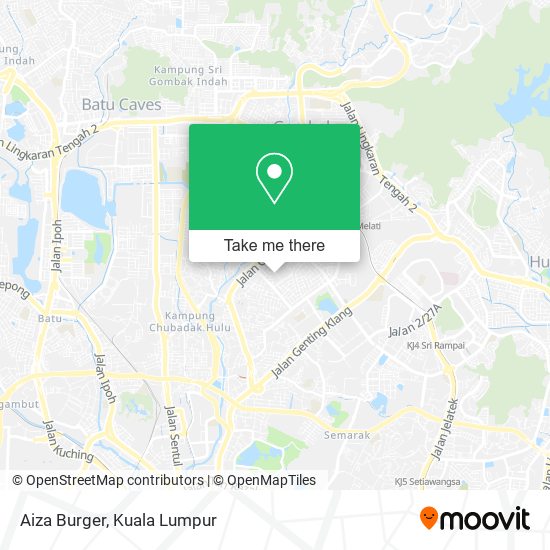 Aiza Burger map