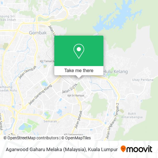 Peta Agarwood Gaharu Melaka (Malaysia)