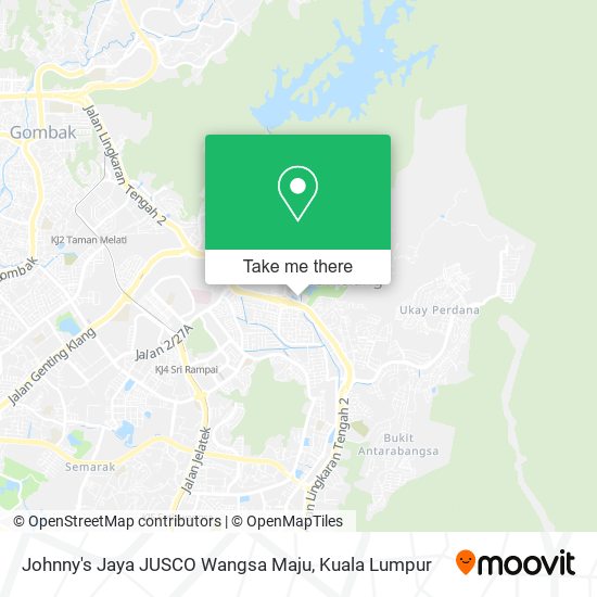 Johnny's Jaya JUSCO Wangsa Maju map