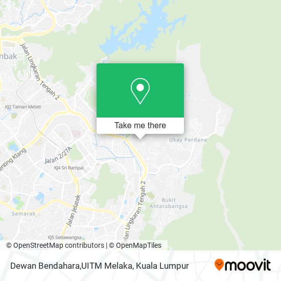 Dewan Bendahara,UITM Melaka map