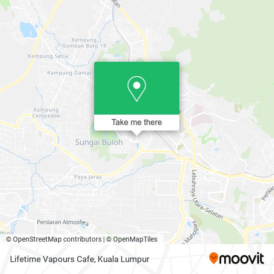 Lifetime Vapours Cafe map