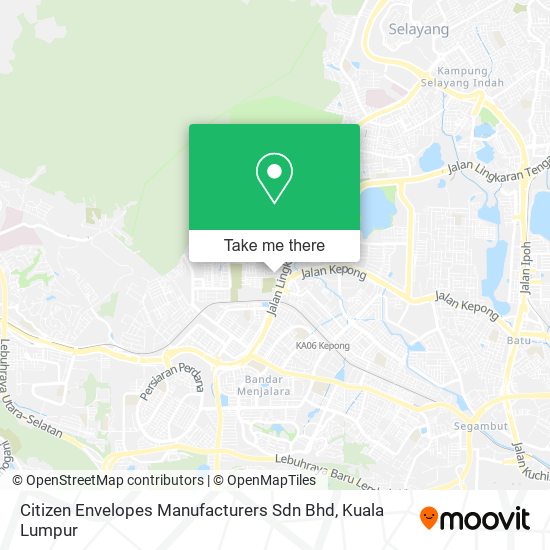 Citizen Envelopes Manufacturers Sdn Bhd map