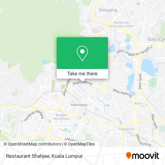 Restaurant Shahjee map