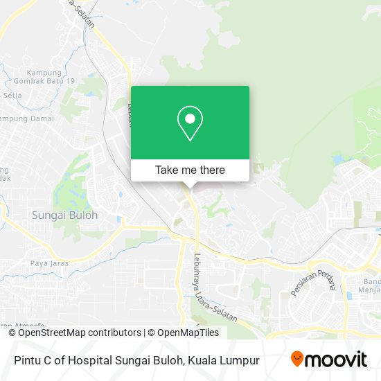 Pintu C of Hospital Sungai Buloh map