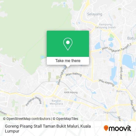 Goreng Pisang Stall Taman Bukit Maluri map