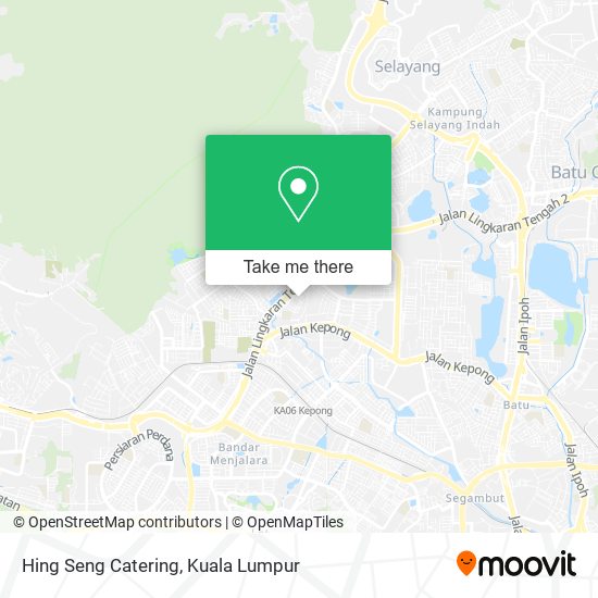 Hing Seng Catering map