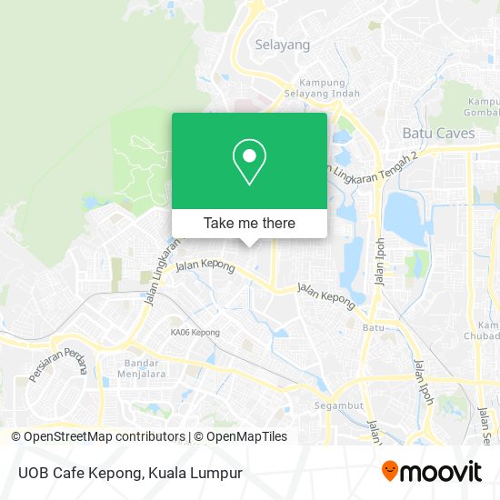 Peta UOB Cafe Kepong