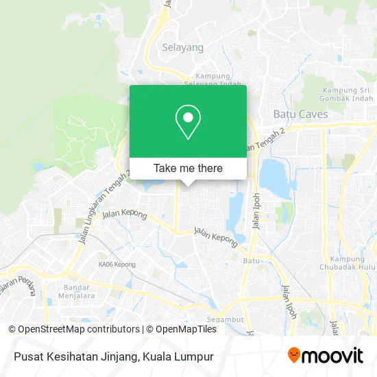 Pusat Kesihatan Jinjang map